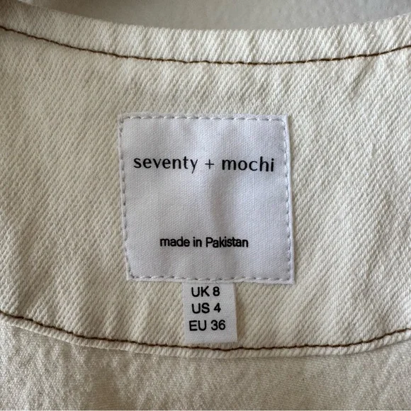 seventy + mochi Bea Vest in Ecru Size 4 - Picture 3 of 7